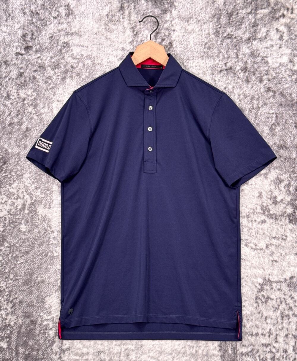 Greyson Polo Shirt Small Mens Blue Short Sleeve Performance Golf
